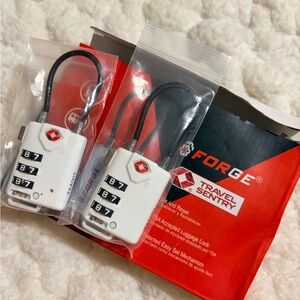 White Travel Sentry Luggage Lock